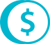 Financial picto blue